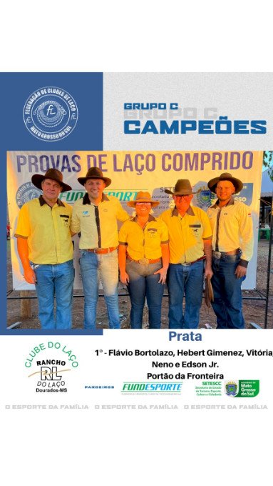 Clube de Laço Portão da Fronteira brilha na Festa de Laço de Dourados