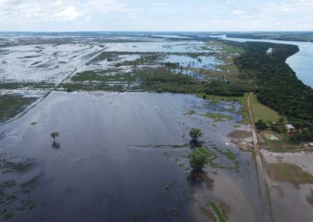 Cesp fecha comportas e água começa a baixar em fazendas de Batayporã