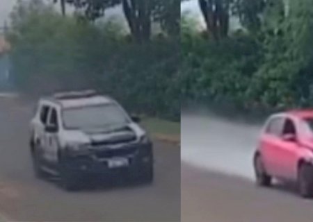 Perseguição policial mobiliza diversas viaturas e helicóptero da Polícia Militar