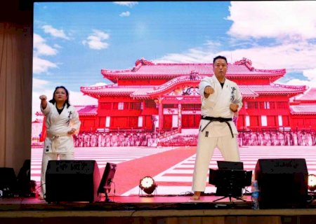 Campo Grande sedia treino de Karate com mestres de Okinawa