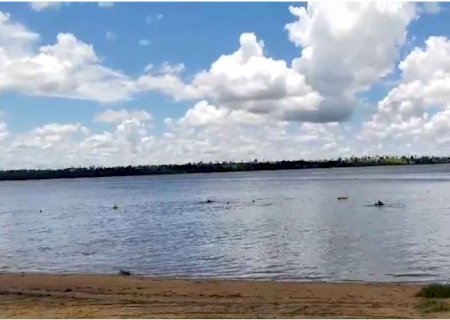 VÍDEO: Policial Militar à paisana salva homem de afogamento no Rio Paranaíba em MS