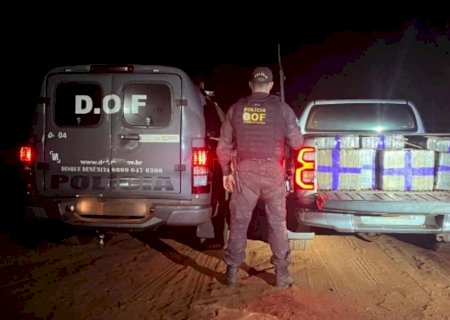 Hilux furtada no PR é apreendida com mais de uma tonelada de maconha