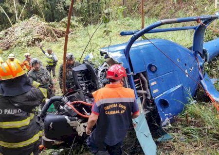 Piloto de MS que sobreviveu a queda de helicóptero em São Paulo tem alta hospitalar