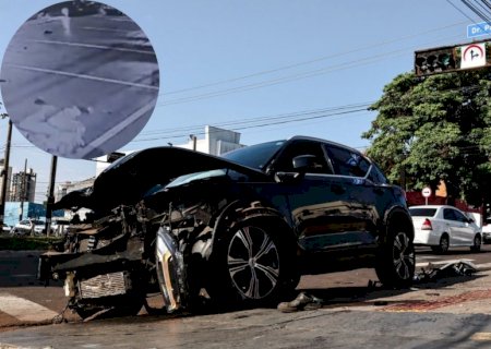 Juiz determina fiança de R$60 mil para motorista que atropelou motoentregador na Av. Mato Grosso
