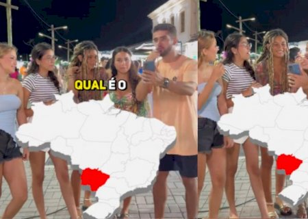 Erraram feio? Influenciador faz enquete sobre estado de MS no mapa do Brasil e respostas decepcionam