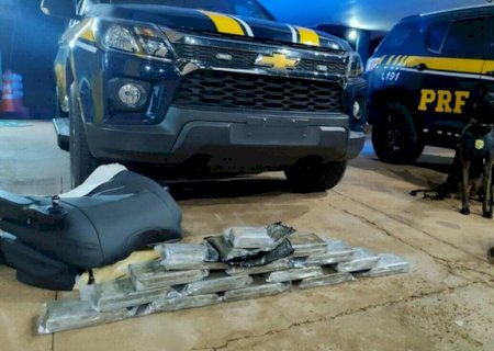 Quatro pessoas são presas pela PRF com 18 Kg de cocaína em Água Clara