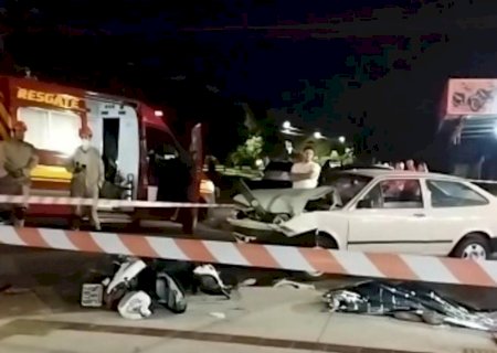 Acidente entre carro e moto mata motociclista de 32 anos em cruzamento