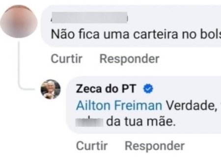 Deputado Zeca do PT responde ataque com ofensa no Facebook