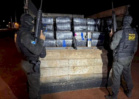 DOF apreende carga de droga avaliada em R$ 7,5 milhões em estrada de Iguatemi