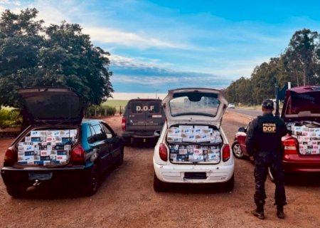 Veículos com produtos contrabandeados são apreendidos em Ponta Porã