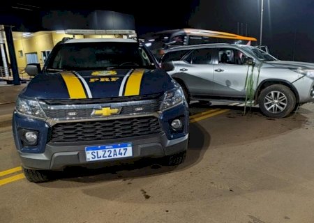 Toyota Hilux roubada em SP é apreendida após perseguição na BR-262