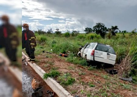 Colisão frontal entre Fiat Palio e GWM Haval deixa três mortos em Chapadão do Sul