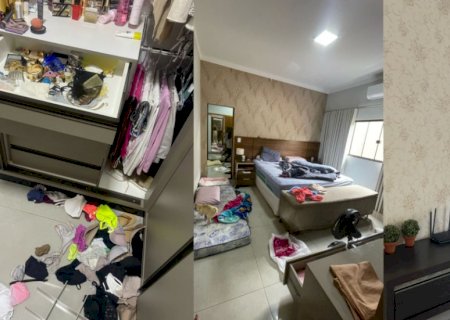 Ladrões invadem casa, furtam objetos e joias abandonam veículo após perseguição da polícia em Maracaju