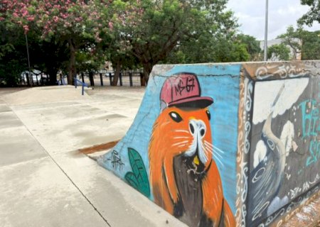 Reparo em pista de skate marca primeiros avan&ccedil;os na revitaliza&ccedil;&atilde;o do Horto