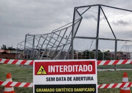 Temporal derruba &aacute;rvores, interdita arena e deixa bairros sem energia