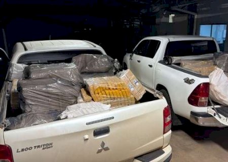Em a&ccedil;&otilde;es na fronteira, pol&iacute;cia apreende mais de 2 toneladas de maconha em MS