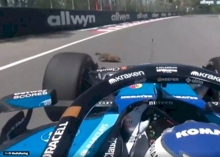 Albon bate ao atropelar marmota e abandona treino da F1 no Canadá