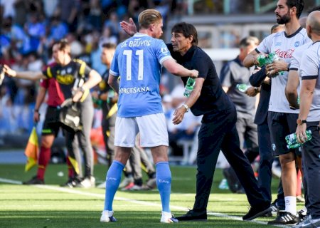 De Bruyne detona Conte e comemora saída do treinador do Napoli: "Foi positiva"