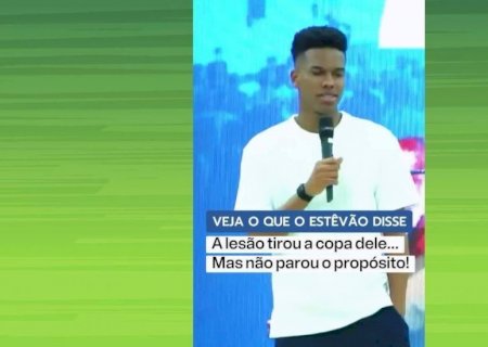 Estêvão revela surpresa de médico após novo exame na coxa: “Disse que não via mais lesão'