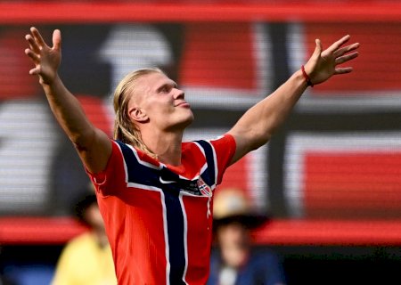 Com sete gols em quatro jogos, Haaland entra em grupo dos mais precoces artilheiros em Copas