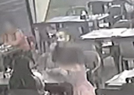 C&acirc;mera flagra homem usando crian&ccedil;a para furtar celular em espetaria