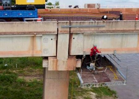 Obras v&atilde;o interromper tr&acirc;nsito na ponte sobre o Rio Paraguai em 3 fins de semana