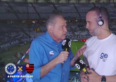 Luis Roberto comemora volta às transmissões da Globo em Cruzeiro x Flamengo: "É tempo de recomeçar"