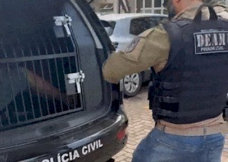 Preso pela morte da companheira &eacute; entregue na Deam ap&oacute;s fuga para Jaraguari