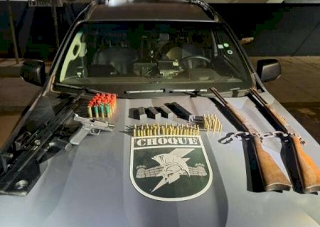Arsenal de R$ 30 mil com pistola e espingardas &eacute; apreendido em assentamento
