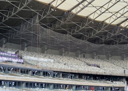 Mosaico, retoque no gramado e tela no setor visitante: veja como está o Mineirão para Cruzeiro x Flamengo