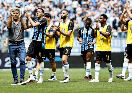 Renato diz que empate do Grêmio com Palmeiras foi como vitória e avalia ingresso no Z-4