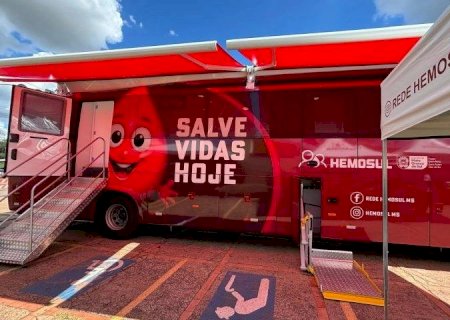 Hemosul Móvel realiza campanha de doação de sangue nesta quarta-feira em Coronel Sapucaia