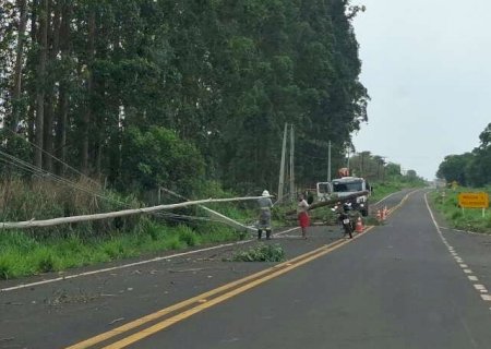 Chuva forte deixa &aacute;rea rural de Dois Irm&atilde;os do Buriti sem energia