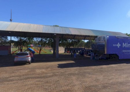 Carreta da Saúde realizou 116 exames em moradores de Coronel Sapucaia; levantamento também aponta 94 faltas