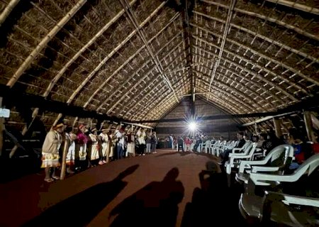 Aldeia inaugura casa de reza durante festival de m&uacute;sica ind&iacute;gena em MS